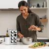 Prepdeck Chef Caddy Spice Rack – Seasoning & Oil Organizer – Spice Labels & Blank Labels, Kitchen Counter Organization and Storage (Base)(Single)