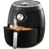 DASH Deluxe Electric Air Fryer + Oven Cooker with Temperature Control, Non-stick Fry Basket, Recipe Guide + Auto Shut Off Feature, 1700-Watt, 6 Quart – Black(Black)