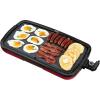 DASH Deluxe Everyday Electric Griddle with Dishwasher Safe Removable Nonstick Cooking Plate for Pancakes, Burgers, Eggs and more, Includes Drip Tray + Recipe Book, 20” x 10.5”, 1500-Watt – Red(Red)