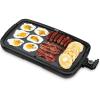 DASH Deluxe Everyday Electric Griddle with Dishwasher Safe Removable Nonstick Cooking Plate for Pancakes, Burgers, Eggs and more, Includes Drip Tray + Recipe Book, 20” x 10.5”, 1500-Watt – Red(Grey)