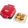 DASH Deluxe Sous Vide Style Egg Bite Maker with Silicone Molds for Breakfast Sandwiches, Healthy Snacks or Desserts, Keto & Paleo Friendly, (1 large, 4 mini) – Aqua(Red)