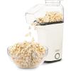 DASH Hot Air Popcorn Popper Maker with Measuring Cup to Portion Popping Corn Kernels + Melt Butter, 16 Cups – Aqua(White)