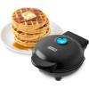 DASH Mini Waffle Maker – 4” Waffle Mold, Nonstick Waffle Iron with Quick Heat-Up, Nonstick Surface – Perfect Mini Waffle Maker for Kids and Families, Just Add Batter (Black)(Black)