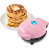 DASH Mini Waffle Maker – 4” Waffle Mold, Nonstick Waffle Iron with Quick Heat-Up, Nonstick Surface – Perfect Mini Waffle Maker for Kids and Families, Just Add Batter (Black)(Pink)