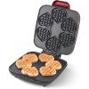 DASH Multi Mini Waffle Maker – Four 4” Waffle Molds, Nonstick Waffle Iron with Quick Heat-Up, Nonstick Surface – Perfect Mini Waffle Maker for Kids and Families, Just Add Batter(Red heart)