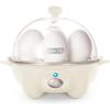 DASH Rapid Egg Cooker: 6 Egg Capacity Electric Egg Cooker for Hard Boiled Eggs, Poached Eggs, Scrambled Eggs, or Omelets with Auto Shut Off Feature – Black(Cream)