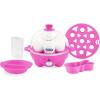 DASH Rapid Egg Cooker: 6 Egg Capacity Electric Egg Cooker for Hard Boiled Eggs, Poached Eggs, Scrambled Eggs, or Omelets with Auto Shut Off Feature – Black(Pink)