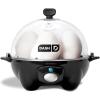 DASH Rapid Egg Cooker: 6 Egg Capacity Electric Egg Cooker for Hard Boiled Eggs, Poached Eggs, Scrambled Eggs, or Omelets with Auto Shut Off Feature – Black(Black)
