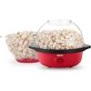 DASH SmartStore™ Stirring Popcorn Maker, 3QT Hot Oil Electric Popcorn Machine with Clear Bowl, 12 Cups – Aqua(Red)