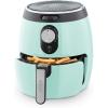 Dash Deluxe Electric Air Fryer + Oven Cooker with Temperature Control, Non-stick Fry Basket, Recipe Guide + Auto Shut off Feature, 1200-Watt, 3 Quart – Red(Aqua)