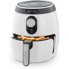 Dash Deluxe Electric Air Fryer + Oven Cooker with Temperature Control, Non-stick Fry Basket, Recipe Guide + Auto Shut off Feature, 1200-Watt, 3 Quart – Red(White)