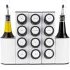 Prepdeck Chef Caddy Spice Rack – Seasoning & Oil Organizer – Spice Labels & Blank Labels, Kitchen Counter Organization and Storage (Base)(Pro)