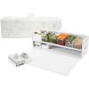 imagePrepdeck Gen 2 Recipe Prep ampamp Storage Station  8 Essential Tools  Deluxe Cutting Board 14 Plastic Containers  SuperSeal Lids Removable Trash Compartments Tablet Stand Included  Midnight BlackWhite