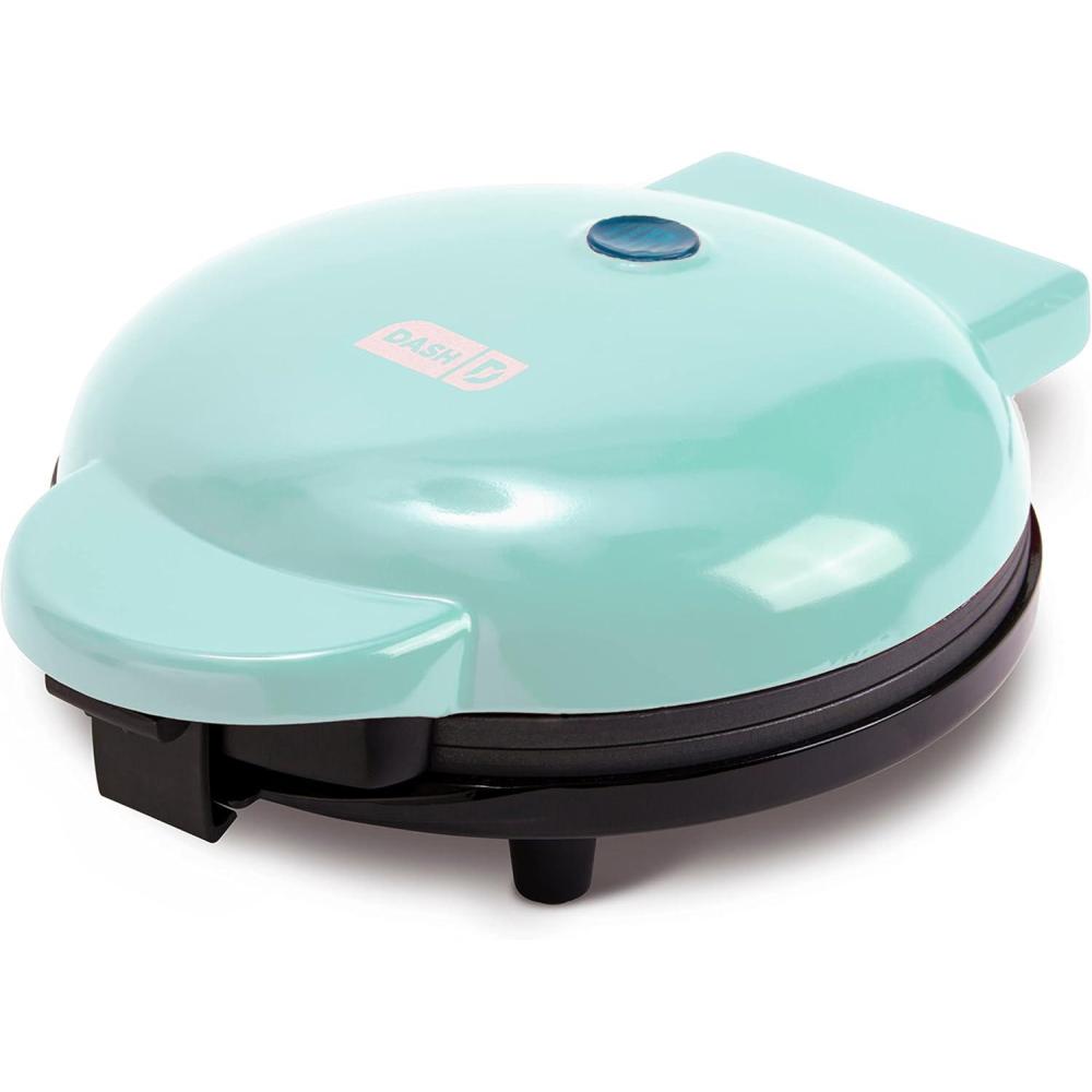 imageDASH Express 8 Waffle Maker for Waffles Paninis Hash Browns  other Breakfast Lunch or Snacks with Easy to Clean NonStick Cooking Surfaces  AquaAqua
