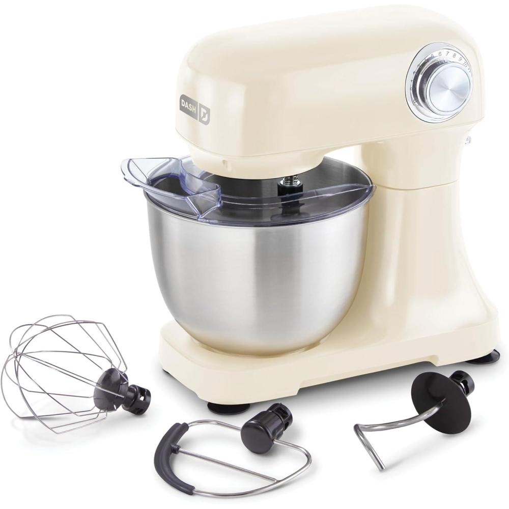 imageDASH TiltHead 35qt Stand Mixer 12 Speeds with Paddle Dough Hook and Whisk Attaachments AquaCream