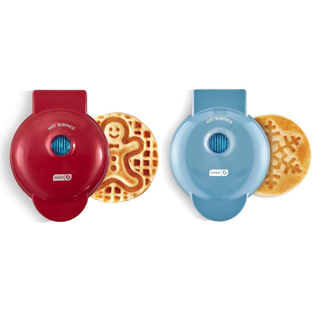 imagePeanuts x Dash Snoopy Vampire Mini Waffle MakerRed and Metallic Blue