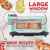 DASH Clear View Toaster: Extra Wide Slot Toaster with See Through Window – Defrost, Reheat + Auto Shut Off Feature for Bagels, Specialty Breads & other Baked Goods – Grey(Aqua)