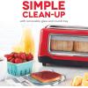 DASH Clear View Toaster: Extra Wide Slot Toaster with See Through Window – Defrost, Reheat + Auto Shut Off Feature for Bagels, Specialty Breads & other Baked Goods – Grey(Red)