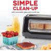 DASH Clear View Toaster: Extra Wide Slot Toaster with See Through Window – Defrost, Reheat + Auto Shut Off Feature for Bagels, Specialty Breads & other Baked Goods – Grey(Black)
