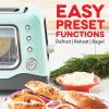 DASH Clear View Toaster: Extra Wide Slot Toaster with See Through Window – Defrost, Reheat + Auto Shut Off Feature for Bagels, Specialty Breads & other Baked Goods – Grey(Aqua)