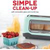 DASH Clear View Toaster: Extra Wide Slot Toaster with See Through Window – Defrost, Reheat + Auto Shut Off Feature for Bagels, Specialty Breads & other Baked Goods – Grey(Aqua)