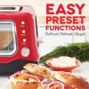 DASH Clear View Toaster: Extra Wide Slot Toaster with See Through Window – Defrost, Reheat + Auto Shut Off Feature for Bagels, Specialty Breads & other Baked Goods – Grey(Red)