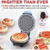 DASH Deluxe Mini Maker for Individual Waffles, Hash Browns, Keto Chaffles with Included Brush and Cord Wrap, and Easy to Clean Non-Stick Surfaces, 4 Inch, Dream Blue(Dream Blue)