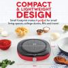 DASH Everyday Electric Cooktop with Infrared Heating, 5 Temperature Settings with Cord Storage, Perfect for RVs, Camping, Dorms, and Small Living Spaces – Graphite(Red)
