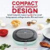 DASH Everyday Electric Cooktop with Infrared Heating, 5 Temperature Settings with Cord Storage, Perfect for RVs, Camping, Dorms, and Small Living Spaces – Graphite(Aqua)