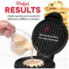 DASH Express 8” Waffle Maker for Waffles, Paninis, Hash Browns + other Breakfast, Lunch, or Snacks, with Easy to Clean, Non-Stick Cooking Surfaces – Aqua(Black)