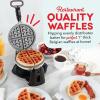DASH Flip Belgian Waffle Maker – 1” Thick Waffle Mold, Nonstick Waffle Iron with Quick Heat-Up, Surface – Rotating Belgian Waffle Maker for Kids and Families, Just Add Batter (Black)(Cream)