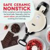 DASH Flip Belgian Waffle Maker – 1” Thick Waffle Mold, Nonstick Waffle Iron with Quick Heat-Up, Surface – Rotating Belgian Waffle Maker for Kids and Families, Just Add Batter (Black)(Cream)