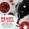 DASH Flip Belgian Waffle Maker – 1” Thick Waffle Mold, Nonstick Waffle Iron with Quick Heat-Up, Surface – Rotating Belgian Waffle Maker for Kids and Families, Just Add Batter (Black)(Black)