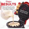 DASH Mini Maker Waffle Maker + Griddle, 2-Pack Griddle + Waffle Iron – Aqua(Red)