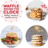 DASH Mini Waffle Maker (2 Pack) for Individual Waffles Hash Browns, Keto Chaffles with Easy to Clean, Non-Stick Surfaces, 4 Inch, Black(Black)