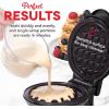 DASH Mini Waffle Maker Machine for Individuals, Paninis, Hash Browns, & Other On the Go Breakfast, Lunch, or Snacks, with Easy to Clean, Non-Stick Sides, Purple Galaxy 4 Inch(Purple Galaxu)