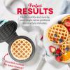 DASH Mini Waffle Maker Machine for Individuals, Paninis, Hash Browns, & Other On the Go Breakfast, Lunch, or Snacks, with Easy to Clean, Non-Stick Sides, Purple Galaxy 4 Inch(Holiday Tree – Aqua)