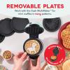 DASH Multimaker Mini System Two 4” Nonstick Removable Waffle Plates (Gingerbread & Snowflake) – 2Pc Plate Pack for Waffle Iron & Griddle, Compatible with Dash MultiMaker Mini System, Nonstick Surface(Unicorn & Dinosaur)