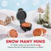DASH Multimaker Mini System Two 4” Nonstick Removable Waffle Plates (Gingerbread & Snowflake) – 2Pc Plate Pack for Waffle Iron & Griddle, Compatible with Dash MultiMaker Mini System, Nonstick Surface(Gingerbread & Snowflake)