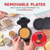DASH Multimaker Mini System Two 4” Nonstick Removable Waffle Plates (Gingerbread & Snowflake) – 2Pc Plate Pack for Waffle Iron & Griddle, Compatible with Dash MultiMaker Mini System, Nonstick Surface(Griddle & Griddle)