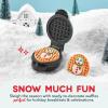 DASH Multimaker Mini System Two 4” Nonstick Removable Waffle Plates (Gingerbread & Snowflake) – 2Pc Plate Pack for Waffle Iron & Griddle, Compatible with Dash MultiMaker Mini System, Nonstick Surface(Snowman & Tree)