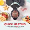 DASH Multimaker Mini System Two 4” Nonstick Removable Waffle Plates (Gingerbread & Snowflake) – 2Pc Plate Pack for Waffle Iron & Griddle, Compatible with Dash MultiMaker Mini System, Nonstick Surface(Grill & Grill)