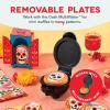 DASH Multimaker Mini System Two 4” Nonstick Removable Waffle Plates (Gingerbread & Snowflake) – 2Pc Plate Pack for Waffle Iron & Griddle, Compatible with Dash MultiMaker Mini System, Nonstick Surface(Skull & Jack-O-Lantern)