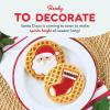 DASH Multimaker Mini System Two 4” Nonstick Removable Waffle Plates (Gingerbread & Snowflake) – 2Pc Plate Pack for Waffle Iron & Griddle, Compatible with Dash MultiMaker Mini System, Nonstick Surface(Santa & Stocking)