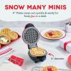 DASH Multimaker Mini System Two 4” Nonstick Removable Waffle Plates (Gingerbread & Snowflake) – 2Pc Plate Pack for Waffle Iron & Griddle, Compatible with Dash MultiMaker Mini System, Nonstick Surface(Santa & Stocking)