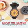DASH Multimaker Mini System Two 4” Nonstick Removable Waffle Plates (Gingerbread & Snowflake) – 2Pc Plate Pack for Waffle Iron & Griddle, Compatible with Dash MultiMaker Mini System, Nonstick Surface(Sunflower & Bee)