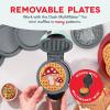DASH Multimaker Mini System Two 4” Nonstick Removable Waffle Plates (Gingerbread & Snowflake) – 2Pc Plate Pack for Waffle Iron & Griddle, Compatible with Dash MultiMaker Mini System, Nonstick Surface(Mushroom & Gnome)