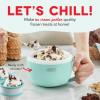 DASH My Mug Ice Cream Maker Machine (Aqua): Multi-Purpose Soft Serve Ice Cream Machine with (2) Bowls for Homemade Gelato, Sorbet, Frozen Yogurt, Built-In Ingredient Chute, Easy to Clean and Store(1 Bowl)