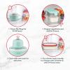DASH My Mug Ice Cream Maker Machine (Aqua): Multi-Purpose Soft Serve Ice Cream Machine with (2) Bowls for Homemade Gelato, Sorbet, Frozen Yogurt, Built-In Ingredient Chute, Easy to Clean and Store(2 Bowls)