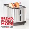 DASH SmartStore 2-Slice Toaster – Compact Design with 5 Browning Levels & Storage Lid, Extra-Wide Slot Large Toaster, 1-Touch Bagel & +15 Seconds Functions – Easy Clean Up Crumb Tray (Black)(Black)